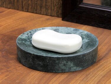 KLEO Soap Dish made of natural marble, stone, soap holder, bathroom accessories for bathroom, bathtub or sink...