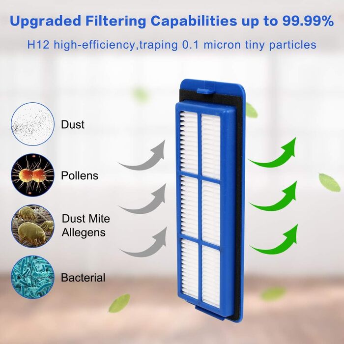 Запчастини для пилососів Eufy RoboVac 11S Max, 15C Max, 30C Max: 12 шт. (ролик, фільтри, щітки)