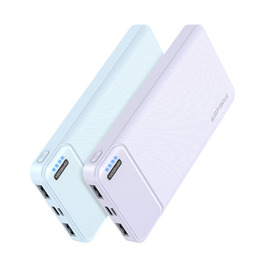 Power Bank AsperX 10000mAh 2 шт. Slim, портативний акумулятор USB-C для iPhone, iPad, Huawei, планшетів – блакитний + фіолетовий