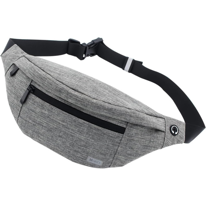 Чоловіча/Жіноча поясна сумка-рюкзак для спорту та відпочинку (водонепроникна, сіра)