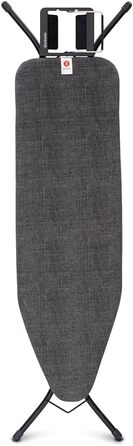 Прасувальна дошка Brabantia Jeansschwarz Standard B (124 x 38 см) з регульованою мульдою для пари