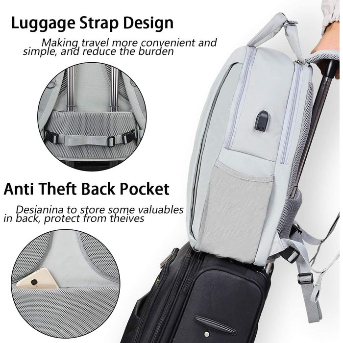 CADeN Рюкзак для камери: водонепроникний, антикрадійний, відділення для ноутбука 15.6'', для DSLR Canon, Nikon, Sony