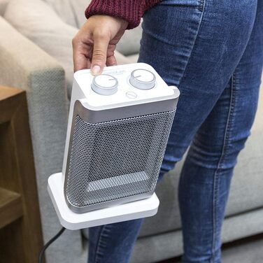 Керамічний обігрівач Cecotec Ready Warm 6100: поворотний, 1500 Вт, 3 режими, термостат, захист від перекидання, для кімнат до 20 м², білий