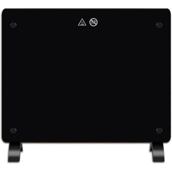 Конвектор DONYER POWER 2000W з екраном, чорний, настінний/підлоговий