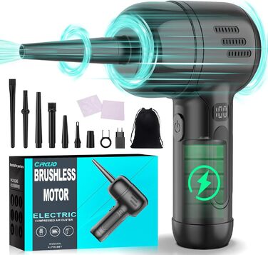 Бездротовий пилосос для клавіатури ULTRONICS X3 Gang-165000 PRM з компресованою повітрям, акумулятор 10400mAh, Type-C, для ноутбуків, електроніки та дому