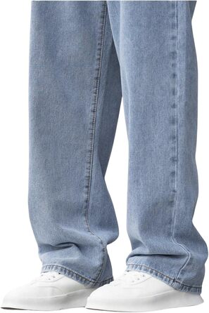 Чоловічі джинси Baggy Y2K Streetwear Vintage - вільні світло-блакитні джинси з широкою штаниною, класичний крій