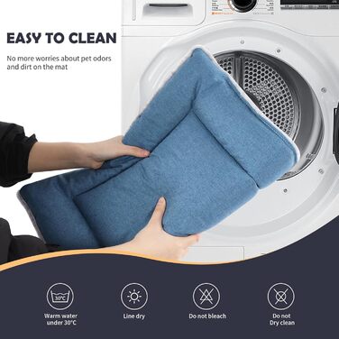 Лежанка для собак та котів IEUUMLER, м'яка та тепла, для дому та подорожей, розміри XXL (121*76 см) та XS (45*33 см), сірий та блакитний кольори