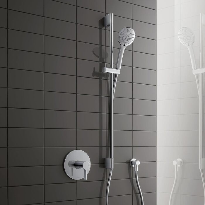 Душова лійка Duravit Universal з 3 режимами (Rain, Intense, Soft), ручна душова насадка Ø 110 mm, економія води MinusFlow, легко чиститься, хром