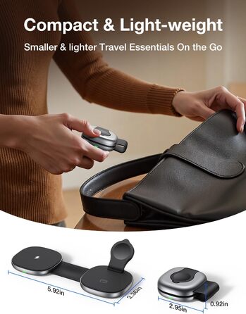 Бездротова зарядка 3-в-1 з MagSafe: для iPhone, Apple Watch, AirPods (20W)