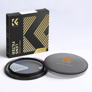 Фільтр K&F CONCEPT Blue Streak Anamorpher 82mm: Ефект синіх смуг, Nano-Xcel