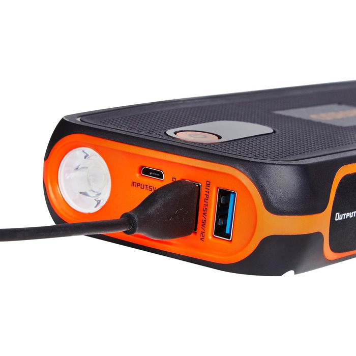 Osram BATTERYstart 400: Літієвий пусковий пристрій 2000A 12V з Powerbank, для бензинових та дизельних двигунів до 8L/4L, 16800mAh