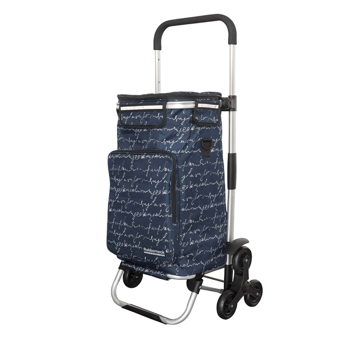 Складаний візок для покупок Rubberneck з відділенням для охолодження, регульована ручка (Блакитний)