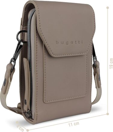Сумка Bugatti Almata на плече з відділенням для смартфона, кросбоді для жінок (пісочний колір)