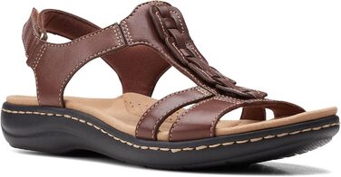Босоніжки Clarks Laurieann Kay жіночі бежеві (38 EU) - шкіряні сандалі на плоскій підошві