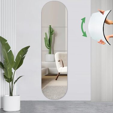 4 самоклеючі настінні дзеркала, акрил, небрудливі, великі, декоративні для ванної кімнати, спальні, 30 см x 30 см