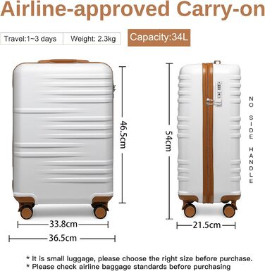 Чемодан British Traveller для ручної поклажі: жорсткий корпус ABS+PC, 8 коліс, TSA-замок, зручний ролик