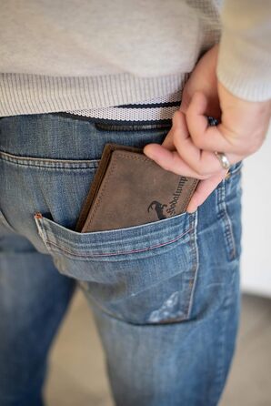 Hodalump Genuine Leather Wallet • Wallet for Women and Men with RFID Protection • Cardholder with Coin Pocket