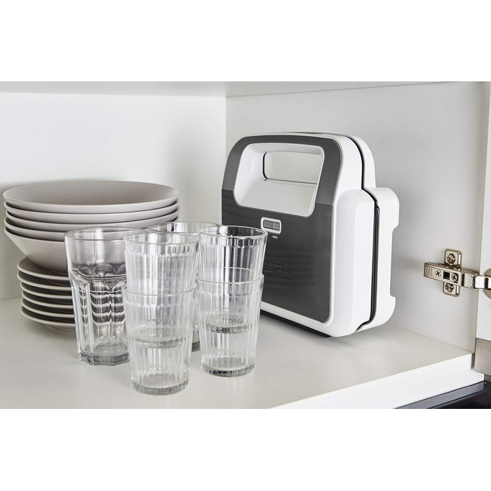 Tefal SW7011 Snack XL Sandwich Maker & Waffle Iron | 2 non-stick platesets | Extra deep shape | Plates are dishwasher safe | Includes recipe booklet | 850W | 27.6 x 23.8 x 9.8 cm Single