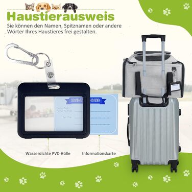 Транспортна сумка для кота, переноска для кота та собаки, сіра, 43x28x28 см