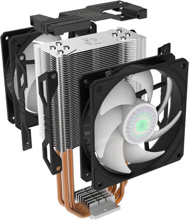 Охолоджувач CPU Cooler Master Hyper 212 LED Turbo ARGB з підтримкою LGA1700, 4 теплові трубки, RGB-вентилятор SF120R