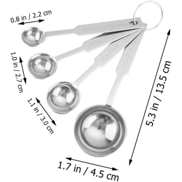 36-Piece Measuring Spoon Set with Graduated Measuring Spoons, Measuring Spoon Set for Liquids, Measuring Cups for Baking, Teaspoon Measuring Spoons, Stackable Measuring Spoon Set