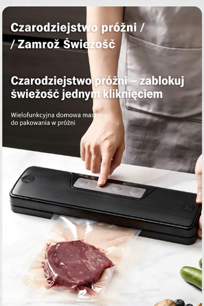 Вакууматор 150 Вт для зберігання продуктів + Плівка в комплекті