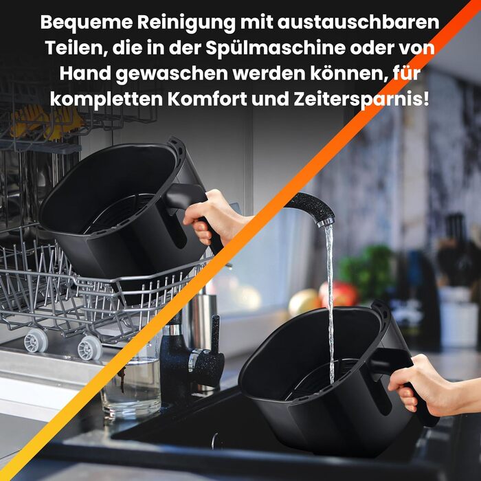 Фритюрниця Extralink 1400W Airfryer 4.2L з 10 функціями, LED-дисплеєм та економним споживанням енергії