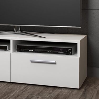 Тумба під телевізор Vicco Diego, білий глянець, 95x38 см