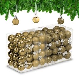 Relaxdays Set of 96 Christmas Baubles