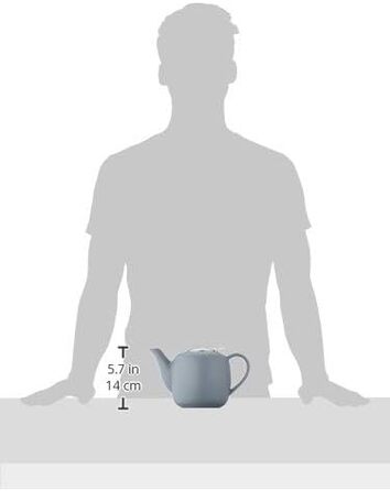 Küchenprofi Teapot LONDON, Ceramic, 8 Cups, Insulated Thermos, Dishwasher Safe Teapot, 1.5 Liter Teapot, Optimal Heat Retention, Teapot with Infuser, Insulated Teapot