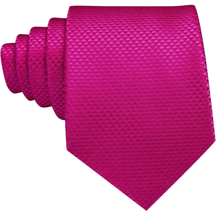 Сет аксесуарів для чоловіків Barry.Wang: краватка в смужку, краватки-кліпса, кишеньковий хустинка, запонки, для вечірок, весілля, ділових зустрічей (рожевий)