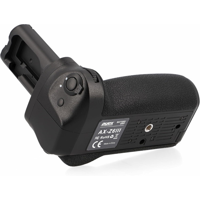 Набір батарейного хвата для Canon EOS RP та R8, сумісний з Nikon Z6 III Z5 II (MB-N14), чорний. Зручний хват, 2 акумулятори, портретний/горизонтальний формат