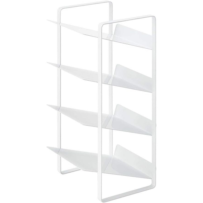 Yamazaki 4304 Tower Bottle Rack, White, Steel, Minimalist, 20 x 20.5 x 40 cm
