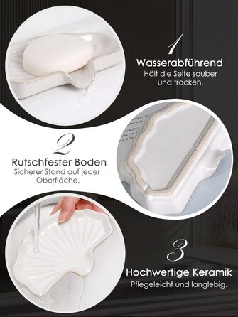 Керамічна мильниця з піддоном Antis's Home, зелена, для ванної кімнати, душа та умивальника, сучасний дизайн