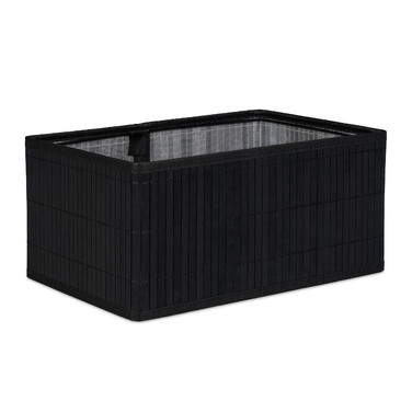 Relaxdays Bamboo Storage Baskets - 6 Piece Set