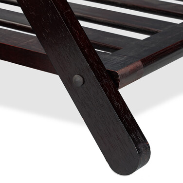 Relaxdays Folding Suit Stand in Dark Brown