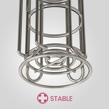 Тримач туалетного паперу TreeLen Mega Roll з нержавіючої сталі, тримач серветок та журналів, хромований, на 4 рулони