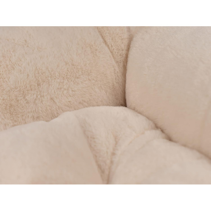 LunaLounge Snuggle Bed for Dogs and Cats in 3 Sizes and Colors (L, Beige)