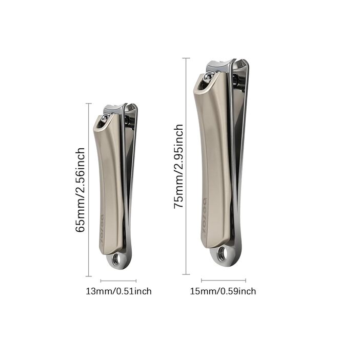 Набір для стрижки нігтів BEZOX 3 шт. з нержавіючої сталі для товстих нігтів. Професійний нігтеріз, ножиці для нігтів. Гострий та гладкий зріз. Підходить для нігтів на руках та ногах (пряма/вигнута/скошена клинка). Колір: Темне золото