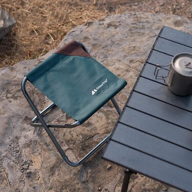 Складний стільчик для кемпінгу Azarxis: легкий, портативний, для риболовлі, піших прогулянок, відпочинку на дачі та барбекю. У комплекті сумка. Колір: коричневий