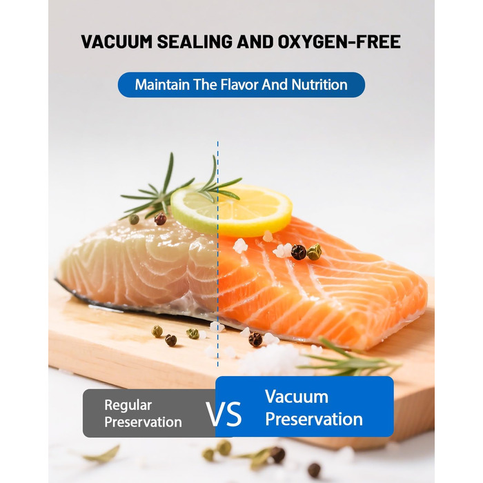 Вакуумний пакувальник FANNOU 5-в-1 для продуктів харчування, з зовнішнім вакуумуванням для банок та контейнерів, чорний