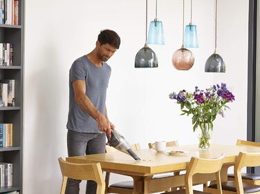 Акумуляторний пилосос ручний BLACK+DECKER Dustbuster NVC220WBC 7.2V (1.5Ah), сірий металік, 385 мл, без мішка, з насадкою для щілин та док-станцією