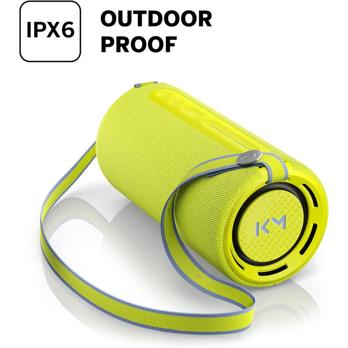 Loewe We. HEAR pro: Портативна Bluetooth колонка 60W, водостійка, з акумулятором до 17 годин, для дому та вулиці (неоновий колір)