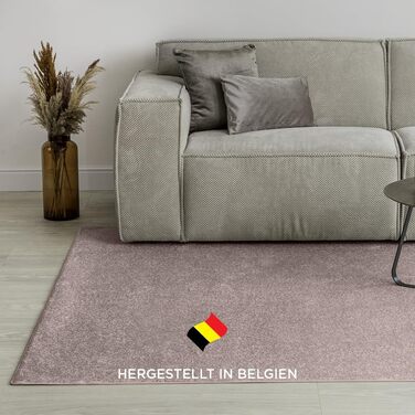 Килим для вітальні та спальні Carpet Studio Maine, 140x200 см, короткий ворс, рожевий