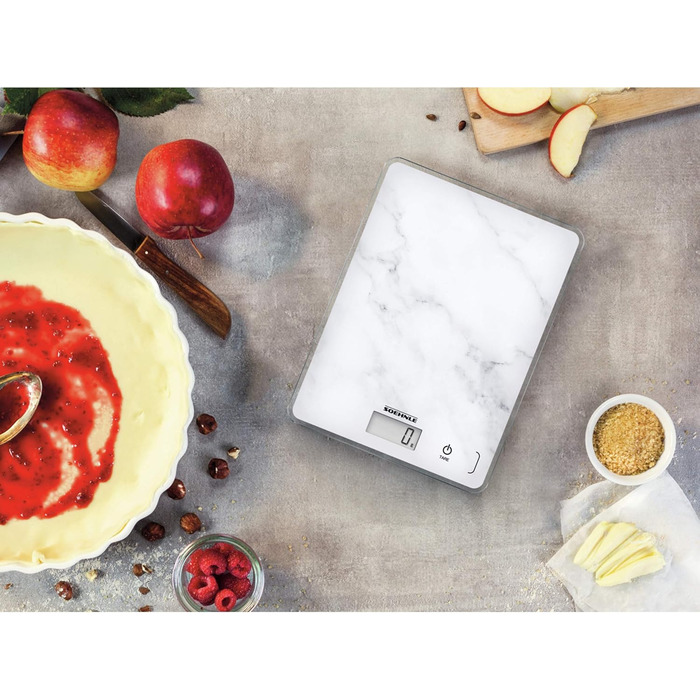 Кухонні ваги Soehnle Page Compact білі, цифрові, до 5 кг, LCD-дисплей, функція тарування