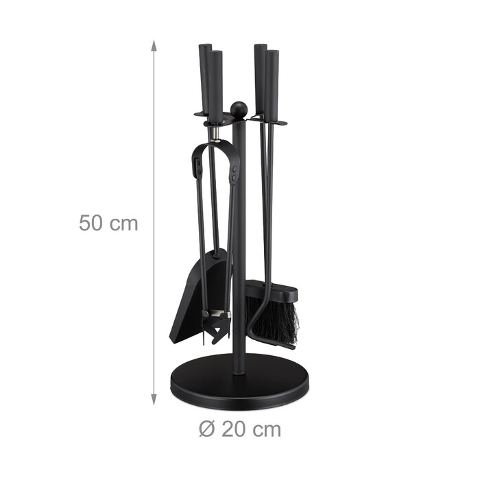 Relaxdays 5-piece Fireplace Set
