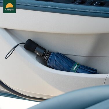 Чакіпі Шкіпер: компактний дорожній парасолька, великий, стійкий до вітру – перевернутий складаний парасолька для чоловіків та жінок, автоматичний кишеньковий парасолька для дощу, 10 спиць, тканина 210T, розмах 105 см (блакитний)