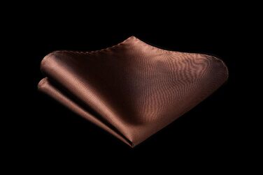 Костюм для весілля HISDERN: краватка, нагрудна хустинка та краваткова затискачка, однотонні кольори, універсальний розмір, коричневий