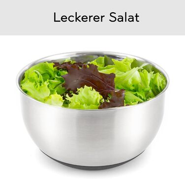 Салатниця-швидкокрутка з нержавіючої сталі – для миття, просушування та зберігання салату. BPA-free, об'єм 4,5 л, з ручним приводом