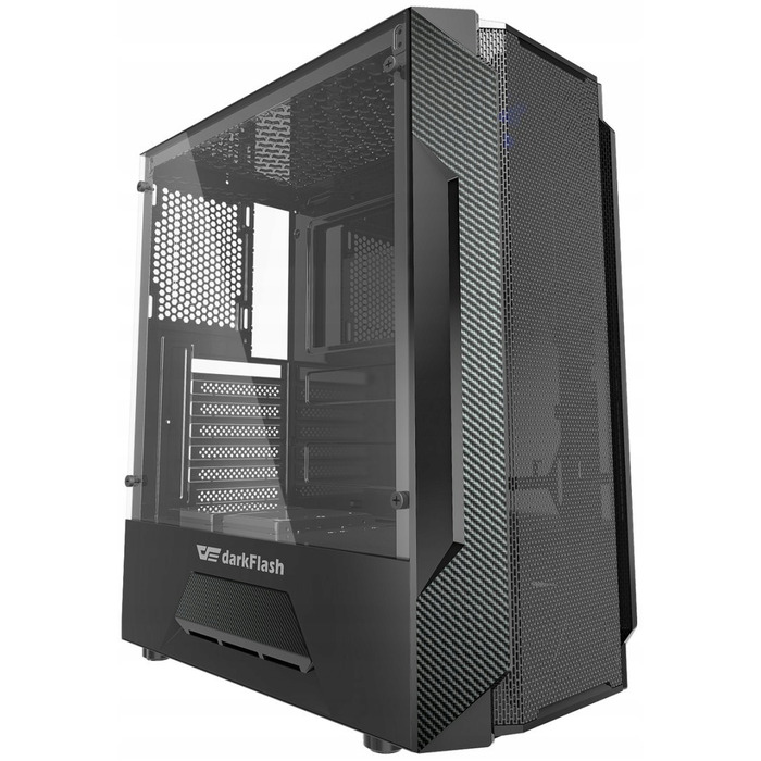 Корпус для комп'ютера Darkflash LEO, чорний, ATX, USB 3.0, Midi Tower